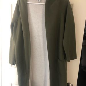 Green cardigan
